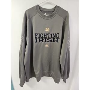 NOTRE DAME FIGHTING IRISH ADIDAS CLIMAWARM LONG SLEEVE SWEATSHIRT SIZE 2XL NCAA